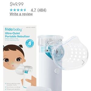 👶BNIB Frida Baby White Portable Nebulizer